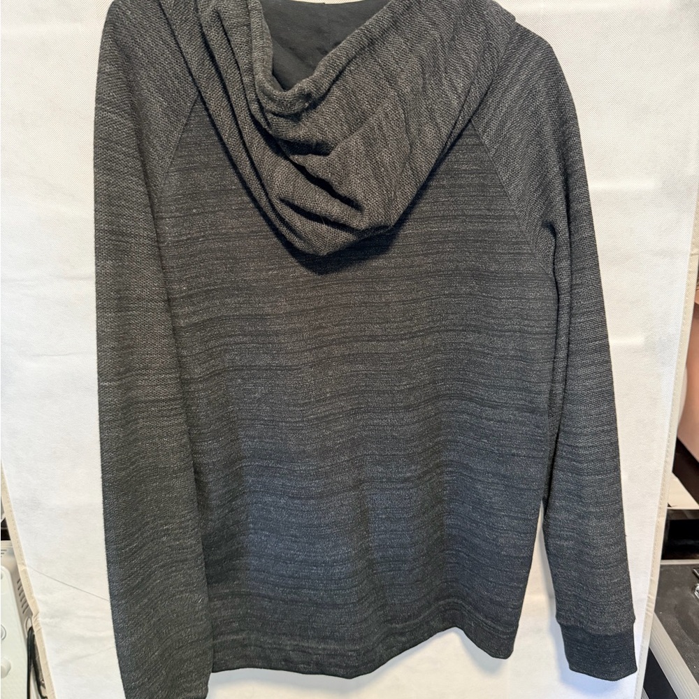 Nike Men's Charcoal Zip-Up Sweater - Picture 2 of 3